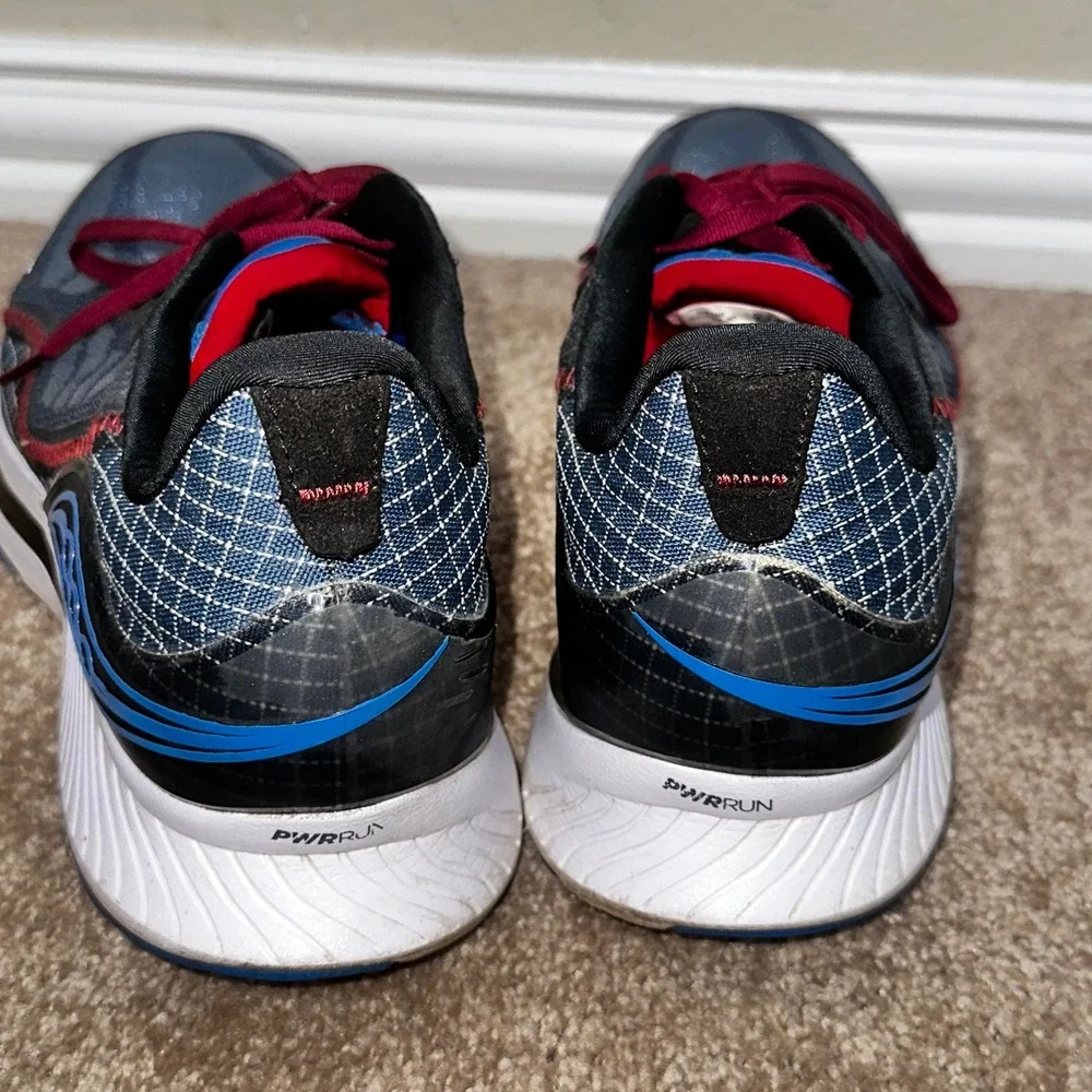 Saucony Endorphin Shift 2 Mens 12 Running Shoes Blue Black Red PWRRUN S20689-10